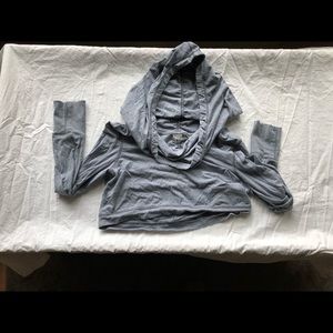 Zella Cropped Cowl  Sweatshirt